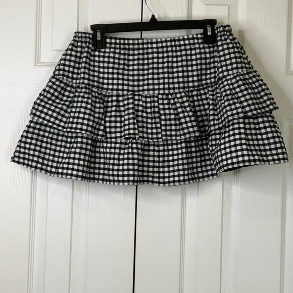 Wild Fable Black and White Plaid Mini Skort - Picture 5 of 6